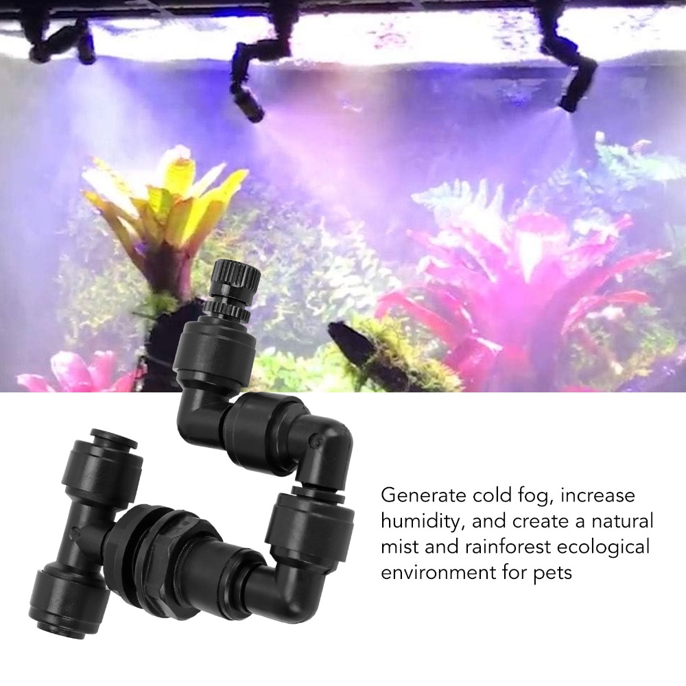 Misting Nozzle Reptile - PP Reptile Fogger Adjustable Nozzle Black
