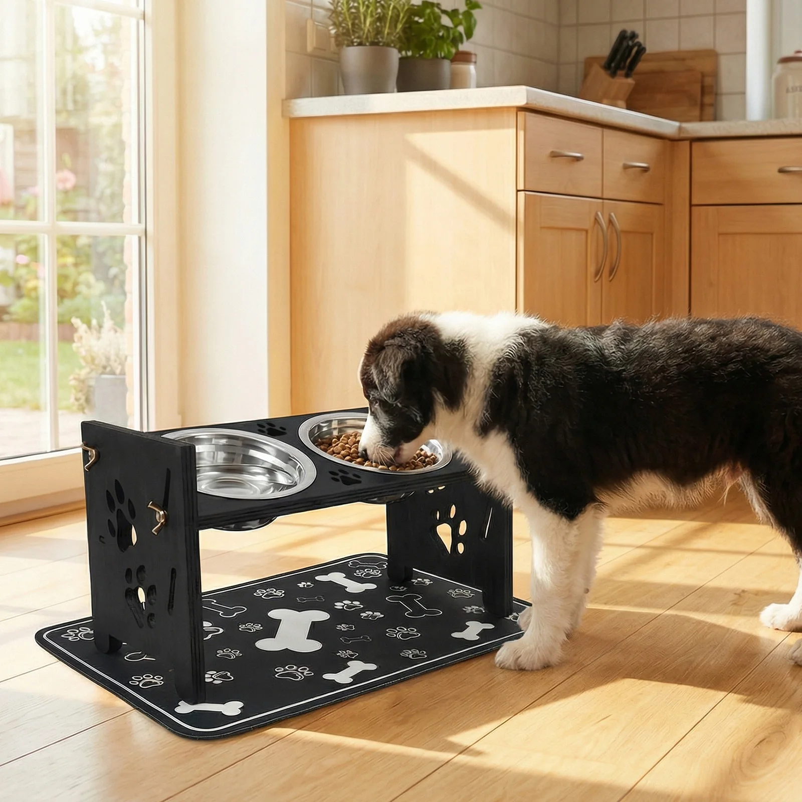 Elevated Dog Feeder Bowls Adju - огляд і ціна Royal Canin Food Medium